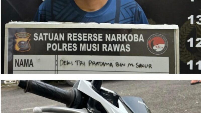 Sempat Buang Sabu Dalam Parit, Satresnarkoba Polres Musi Rawas Ringkus Dua Warga Campur Sari 