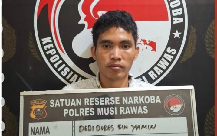Kantongi Puluhan Paket Sabu Siap Edar, Satresnarkoba Polres Musi Rawas Ringkus DD