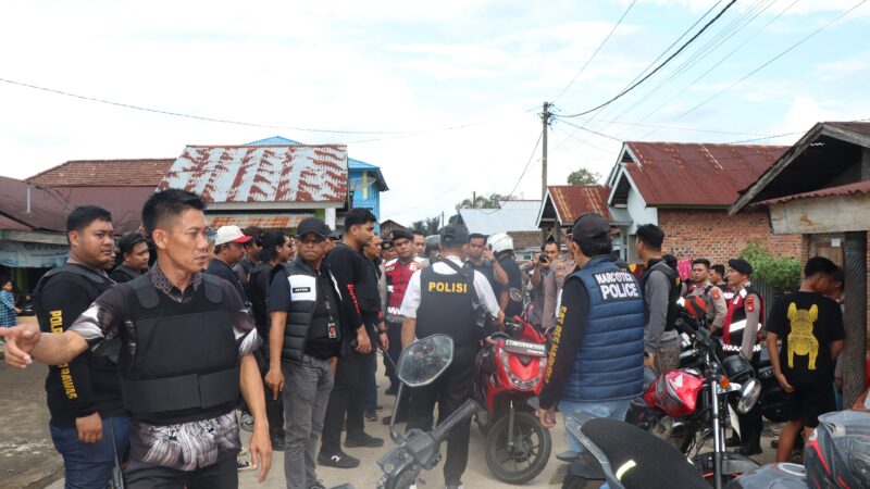 Kapolres Musi Rawas Pimpin Langsung Gakkum Narkoba di Desa Tanah Priuk