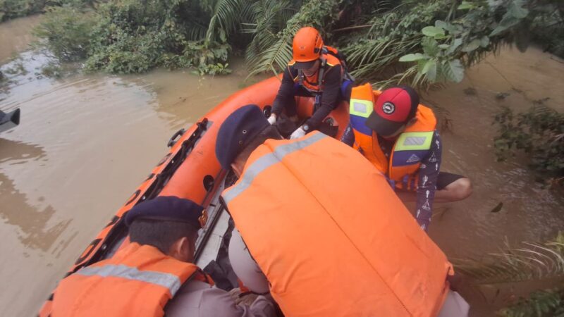 Batalyon B Pelopor Bersama Tim SAR Gabungan Berhasil Temukan Dua Korban Tenggelam di Sungai Rawas    