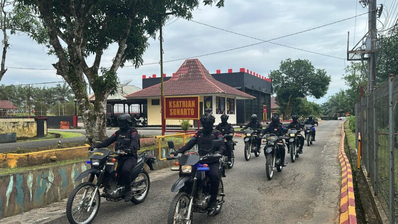 Batalyon B Pelopor Siap Amankan Penentuan Nomor Urut Pasangan Calon Bupati dan Wakil Bupati Kabupaten Empat Lawang Dalam Pemilihan Suara Ulang.