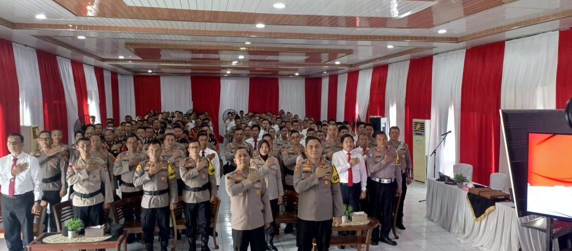 Pisah Sambut Kapolres Lubuk Linggau dari yang Lama Kepada Kapolres Yang Baru