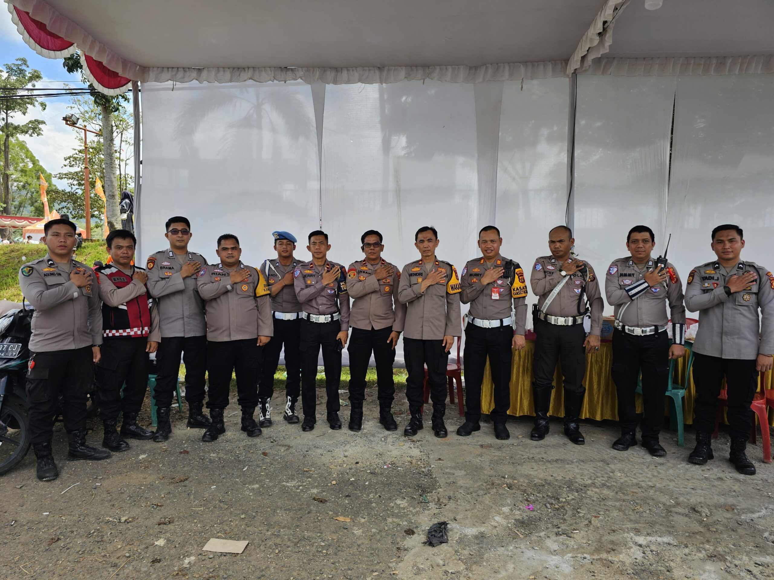 Libur Lebaran, Polres Musi Rawas Tetap Siaga di Objek Wisata Padat Pengunjung