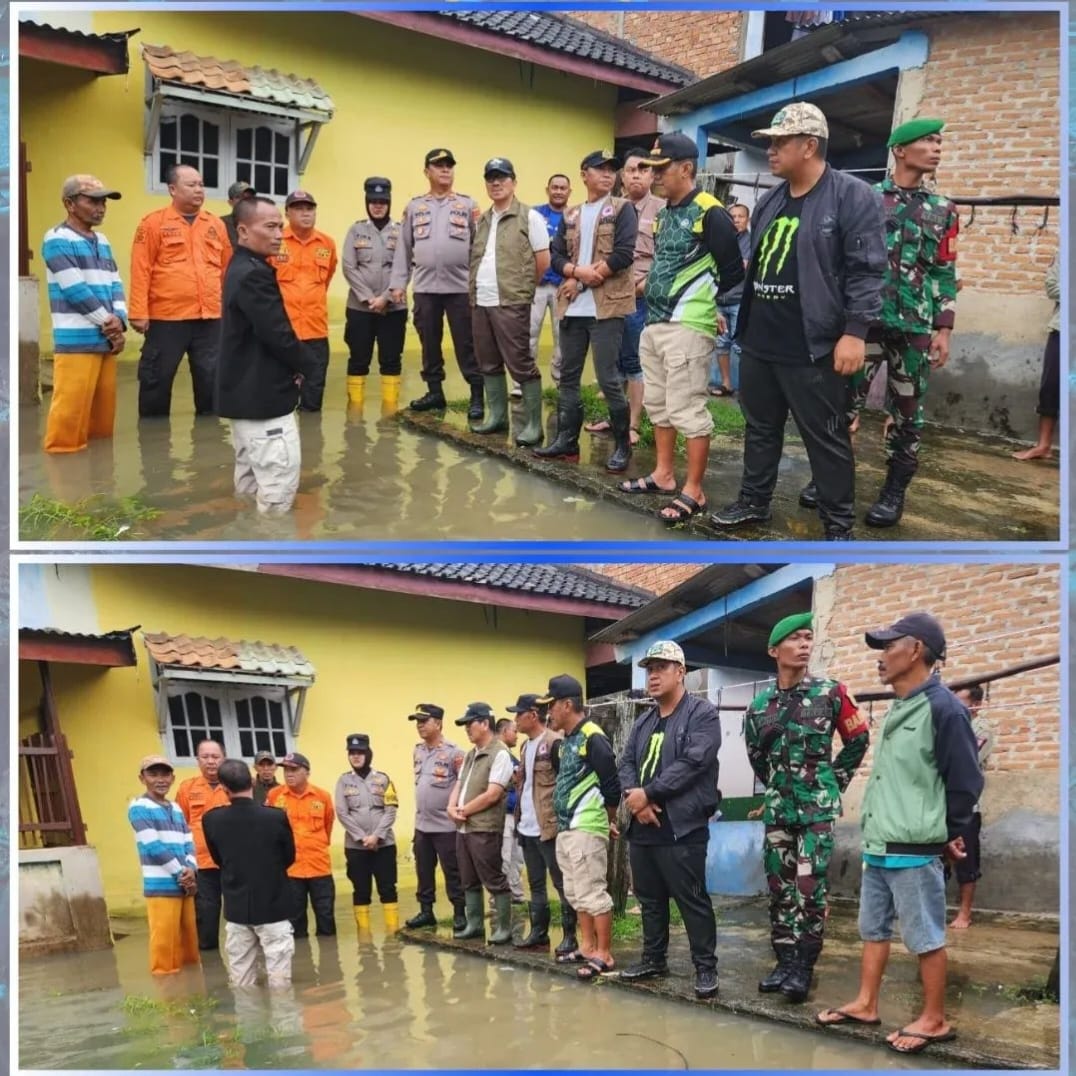 Bupati Lampung Utara dan Kapolres Kunjungi Korban Banjir di Kelurahan Sribasuki dan Kelurahan Cempedak