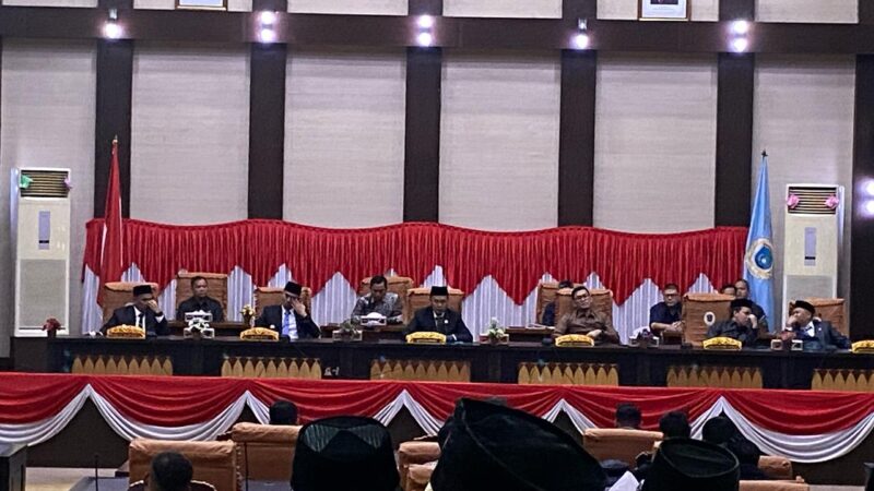 DPRD OKI Gelar Rapat Paripurna Pembahasan LKPJ Tahun Anggaran 2024