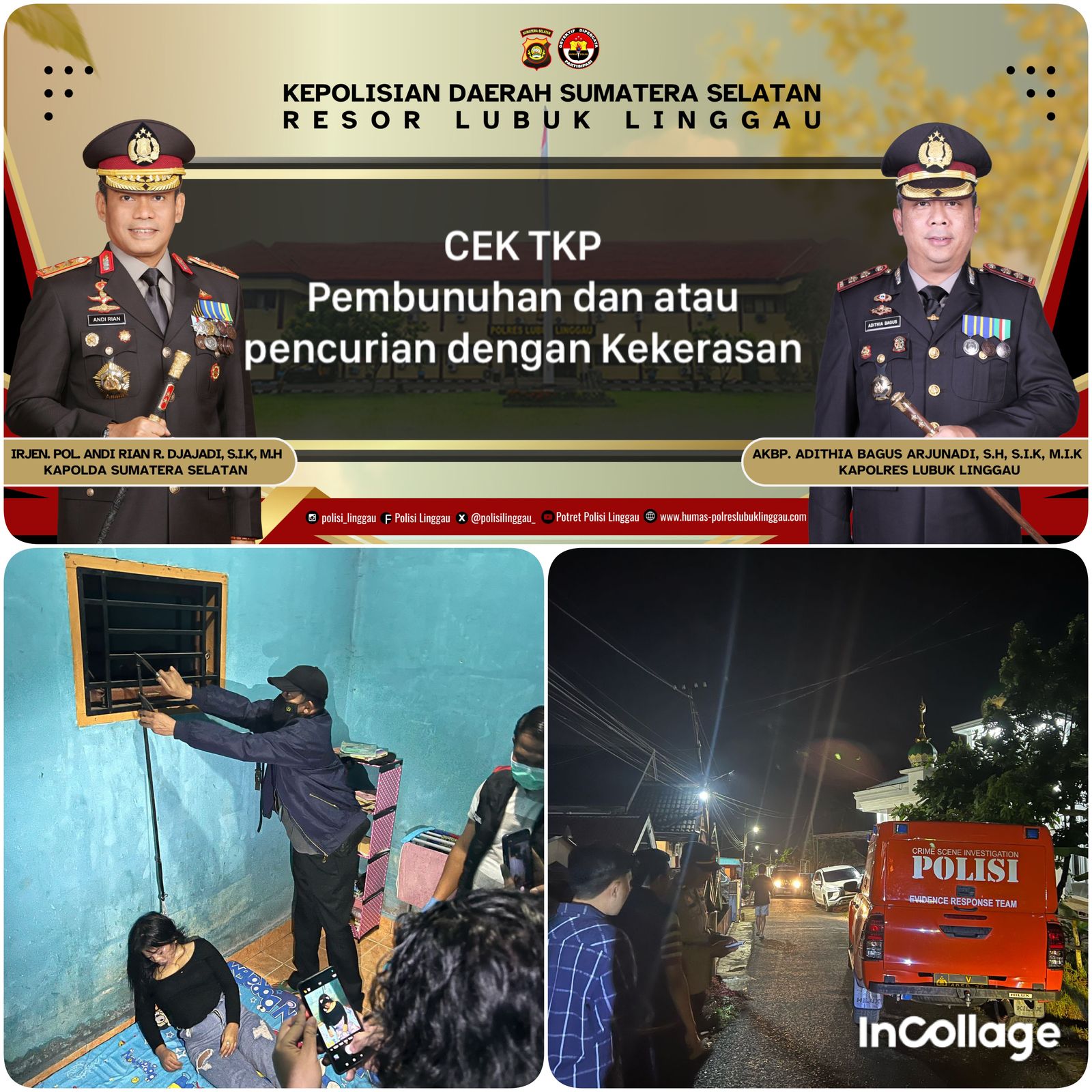 Tim Macan Polres Lubuk Linggau. Berhasil Menangkap Tersangka Pembunuhan TS (26) Tahun