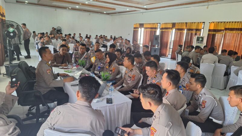 KAPOLRES MUSI RAWAS HADIRI KEGIATAN WASOPS KETUPAT 2025 SATWIL JAJARAN POLDA SUMSEL 