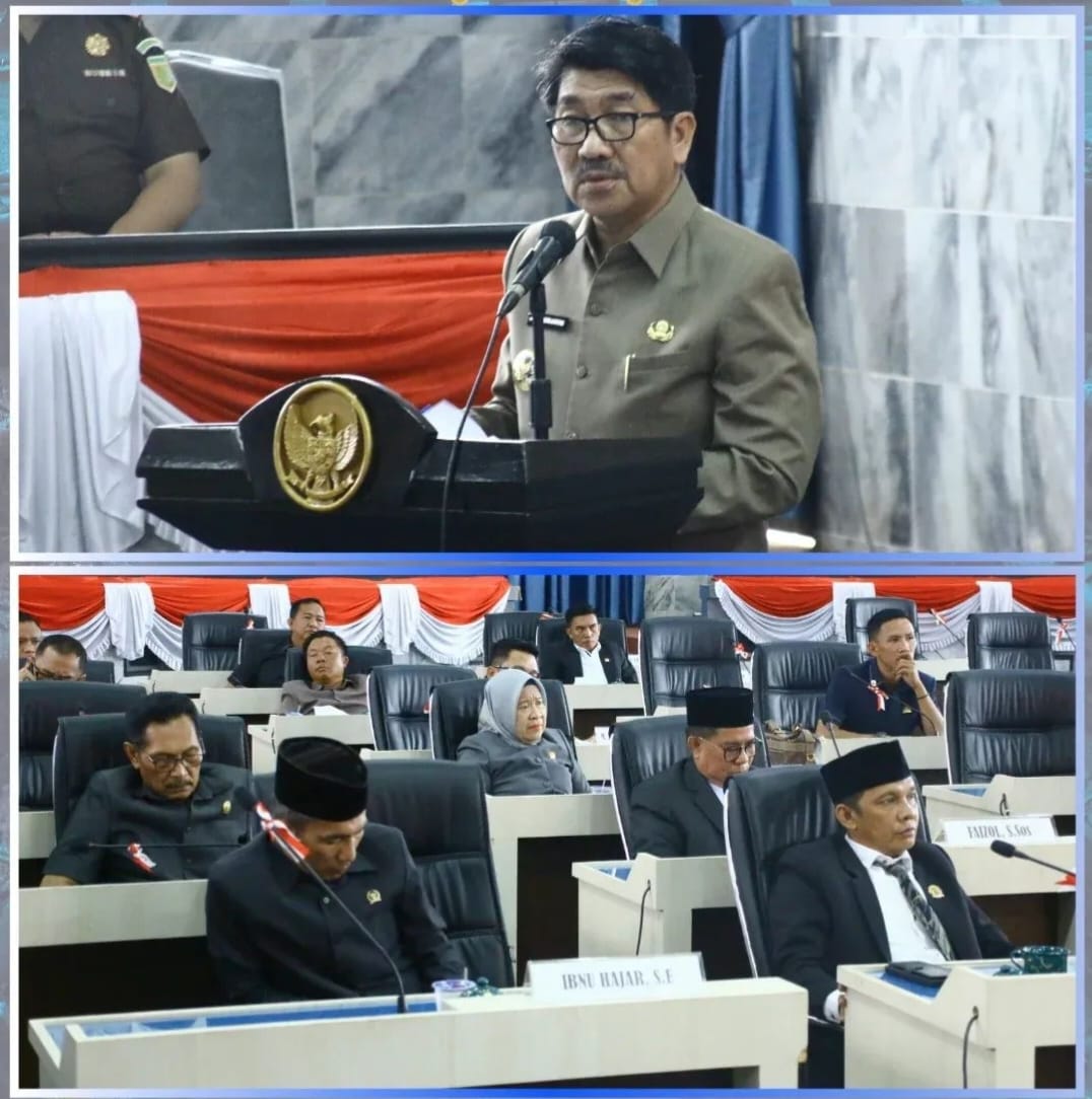 RAPAT PARIPURNA DPRD LAMPUNG UTARA SAHKAN LKPJ BUPATI TAHUN ANGGARAN 2024
