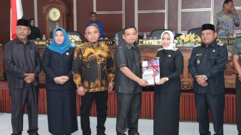 Sidang Paripurna, Bupati Labuhanbatu Sampaikan LKPJ Tahun Anggaran 2024