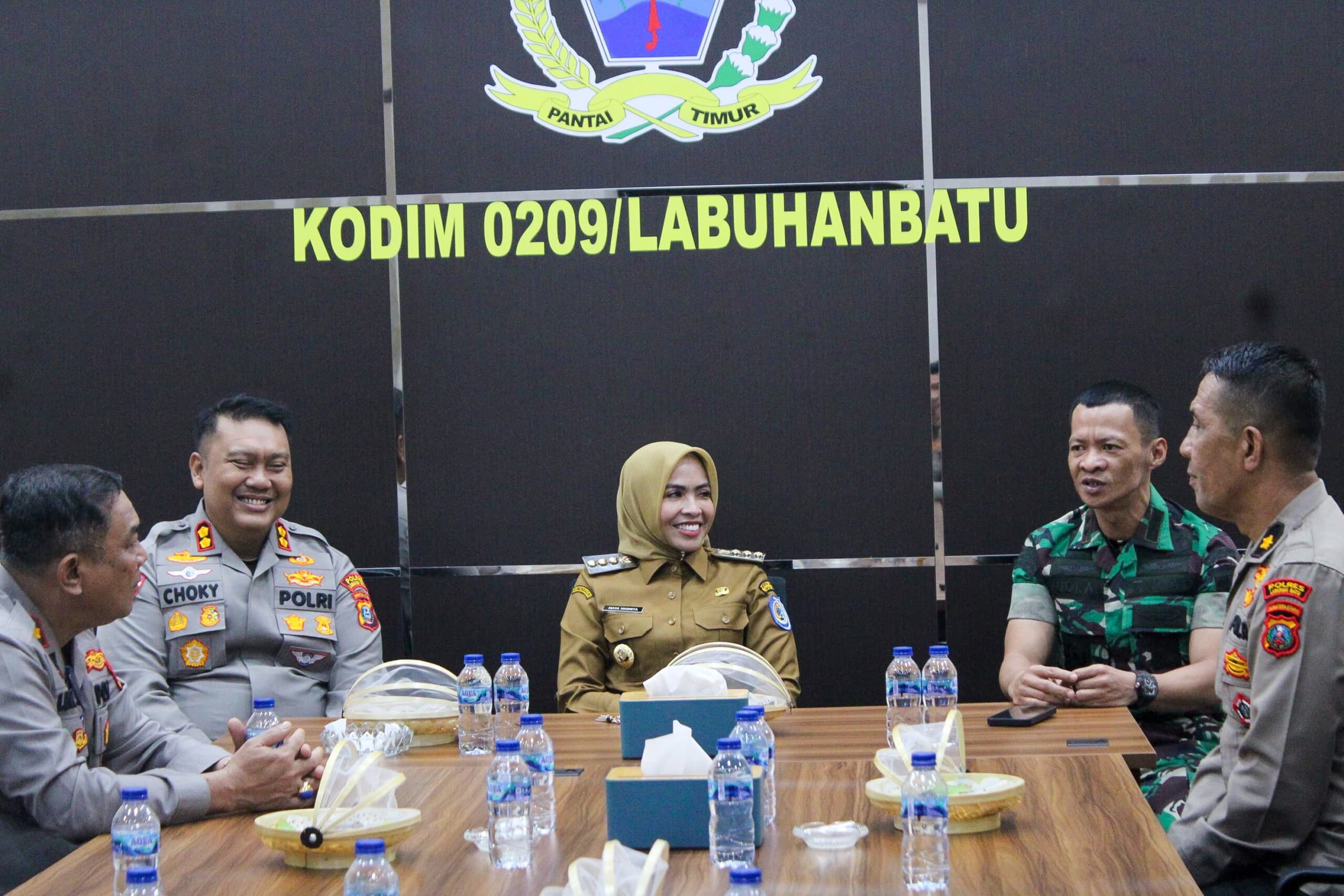 Bangun Sinergitas, Bupati Bersama Kapolres Silaturahmi ke Kodim 0209/LB