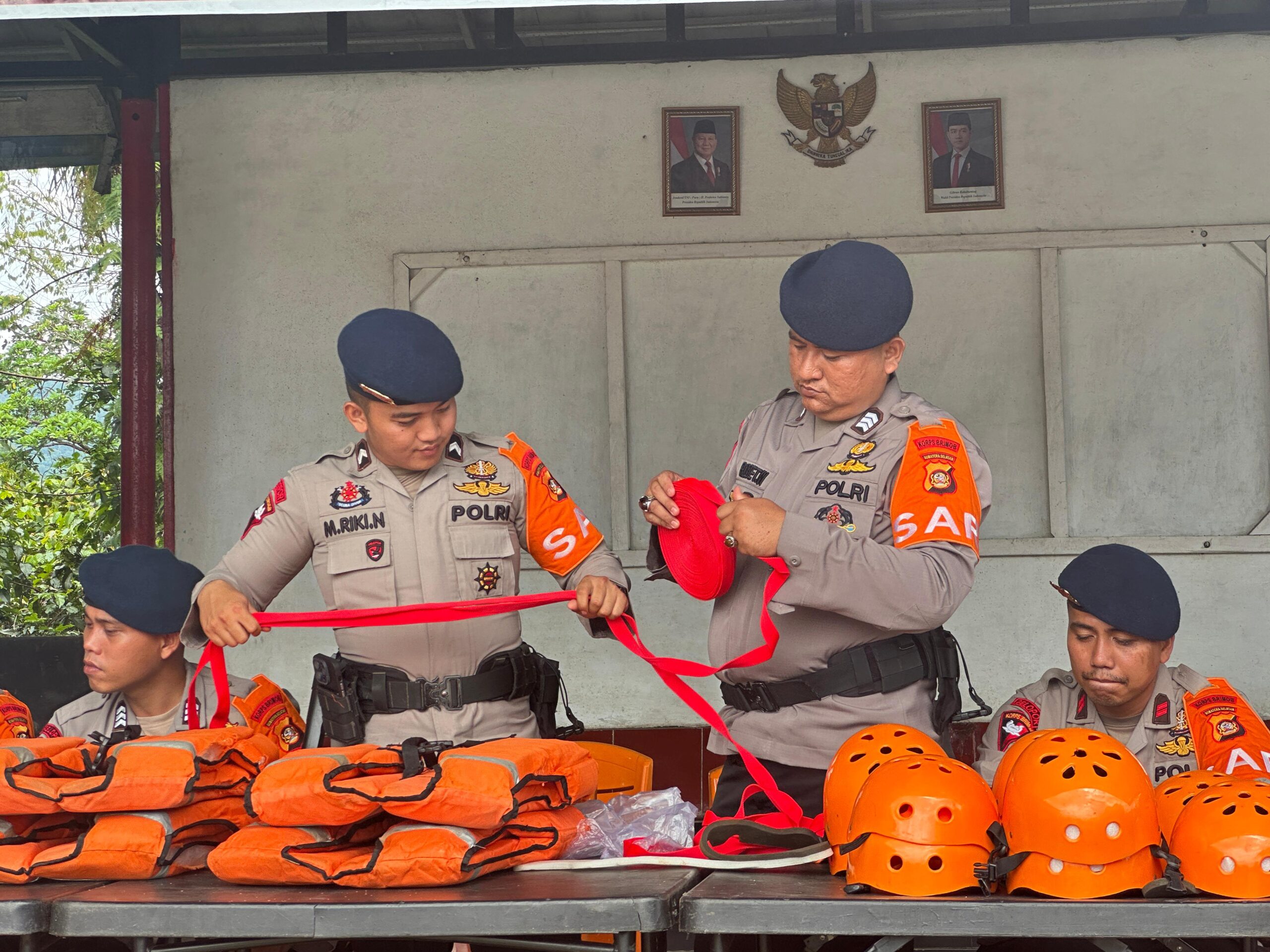 Batalyon B Pelopor Tingkatkan Kesiapsiagaan dalam Menghadapi Potensi Bencana di Sumatera Selatan**