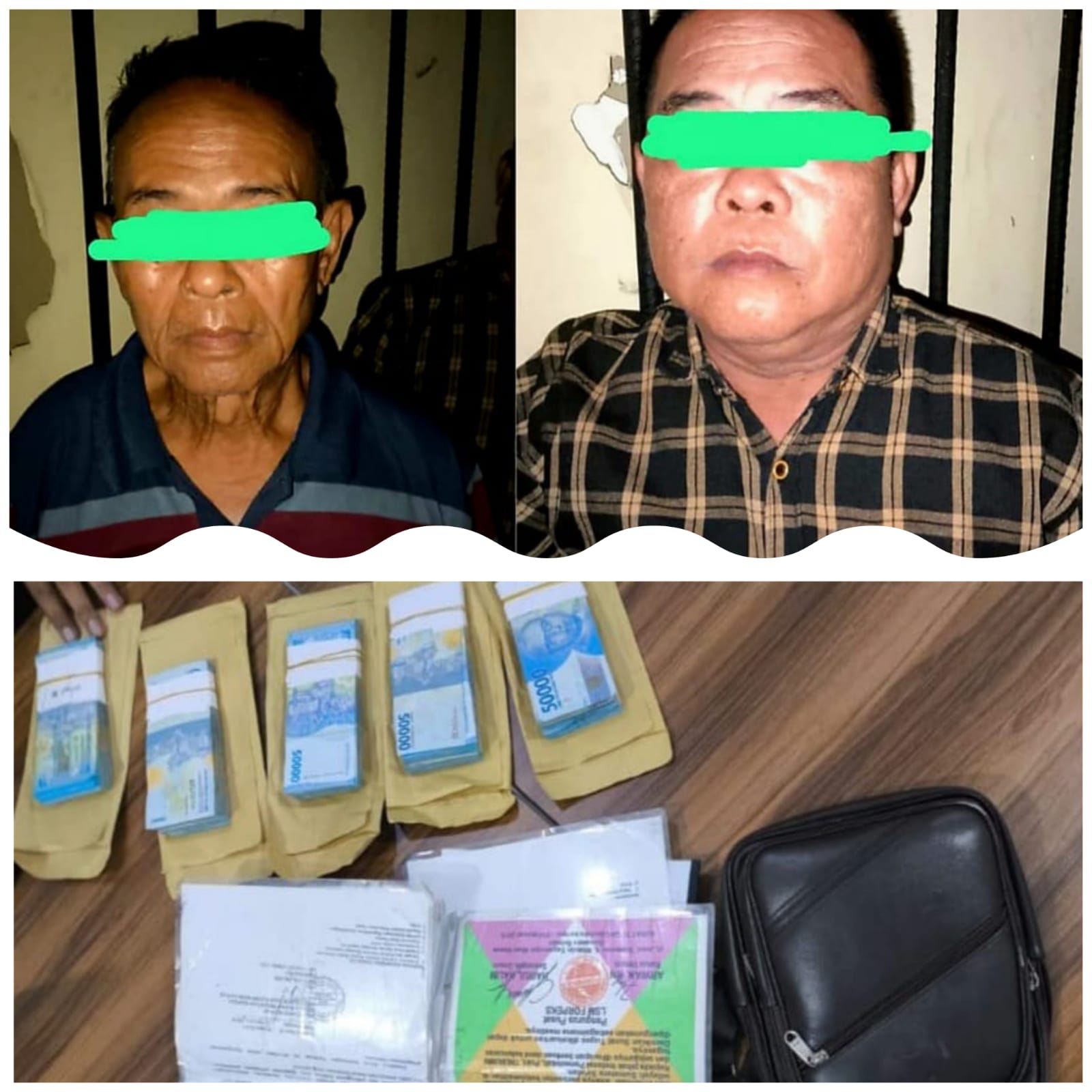 Dua Oknum (LSM) Suwandi 50 Dan Suwarno 70 Ditangkap Tim Landak.
