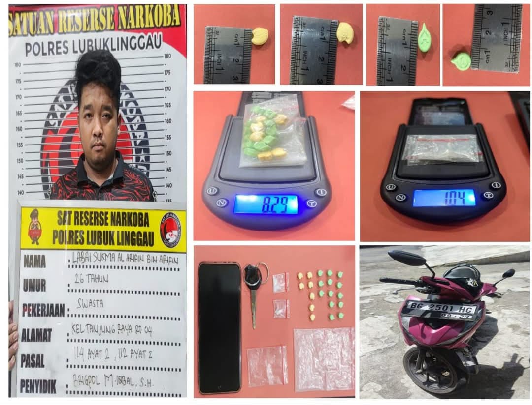 Satres Narkoba Polres Lubuk Linggau Berhasil Menangkap Diduga Pelaku Pengedar Sabu Dan Extasi.