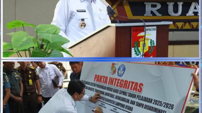 Sosialisasi dan Deklarasi Sistem Penerimaan Murid Baru Tahun Pelajaran 2025–2026 di Kabupaten Lampung Utara