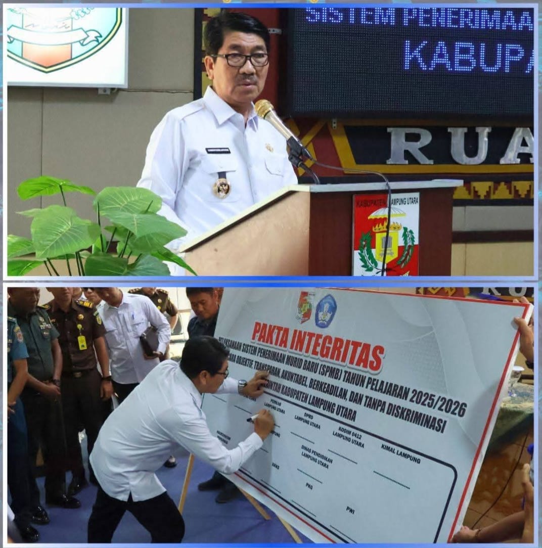 Sosialisasi dan Deklarasi Sistem Penerimaan Murid Baru Tahun Pelajaran 2025–2026 di Kabupaten Lampung Utara