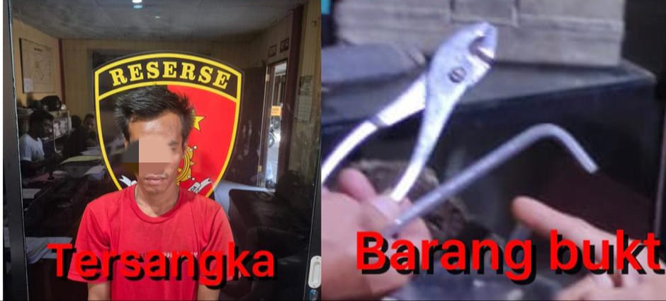 Polsek Lubuk Linggau Barat.Berhasil Menangkap Pelaku Pencurian ,S (29) .