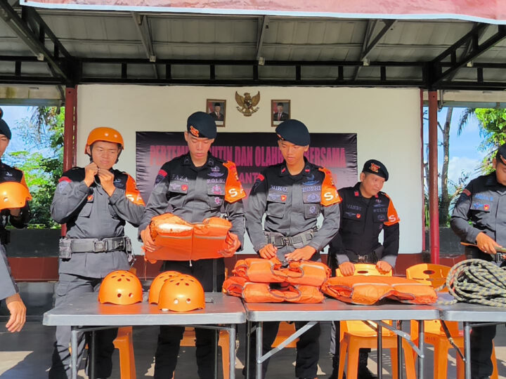 TIM SAR Satbrimob Polda Sumsel Batalyon B Pelopor Gelar Kesiapsiagaan di Mako