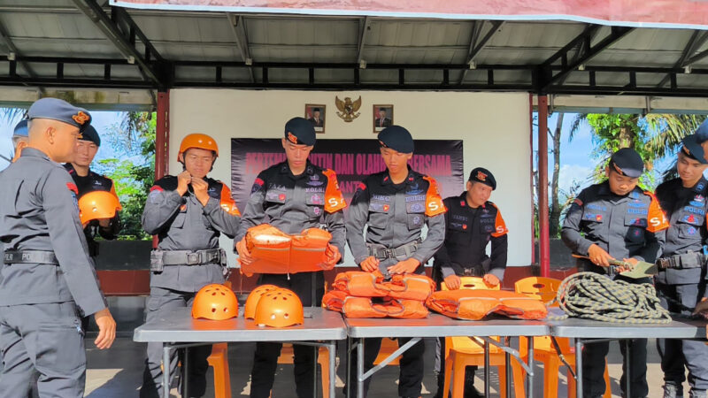 TIM SAR Satbrimob Polda Sumsel Batalyon B Pelopor Gelar Kesiapsiagaan di Mako