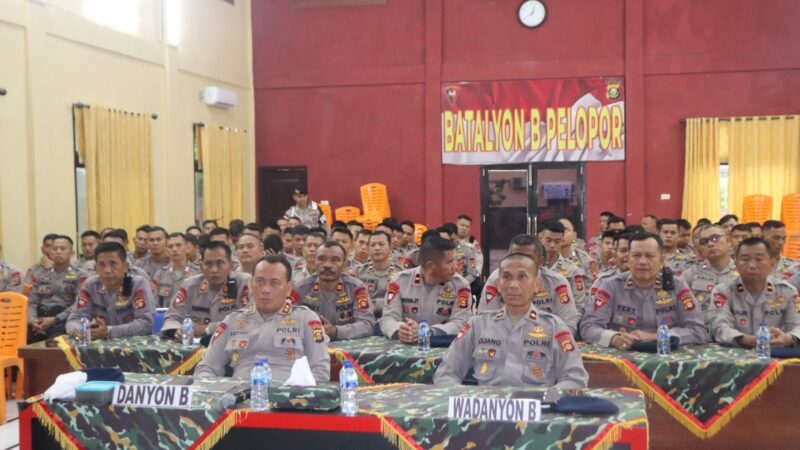 Batalyon B Pelopor Gelar Zoom Meeting Pimpinan, Tekankan Spirit The Corps dan Loyalitas