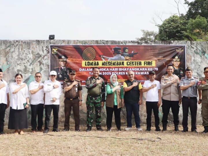 Kapolres Musi Rawas Gelar Lomba Menembak Hari Bhayangkara ke-79