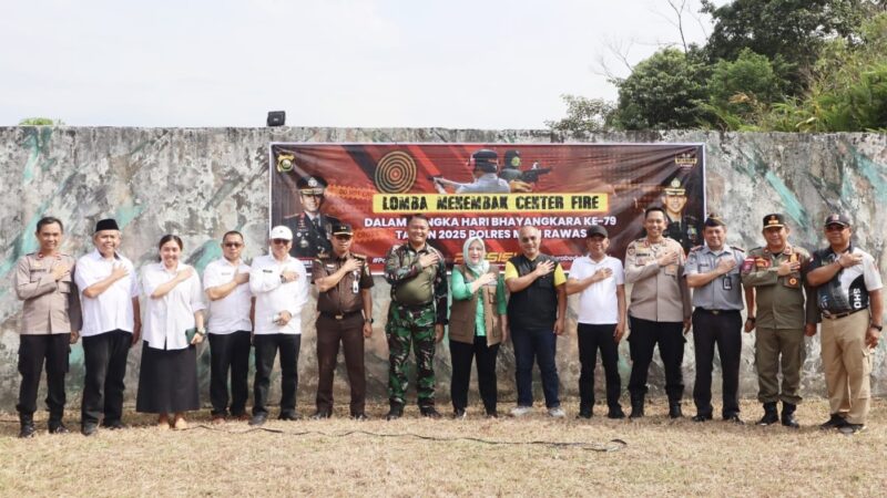 Kapolres Musi Rawas Gelar Lomba Menembak Hari Bhayangkara ke-79