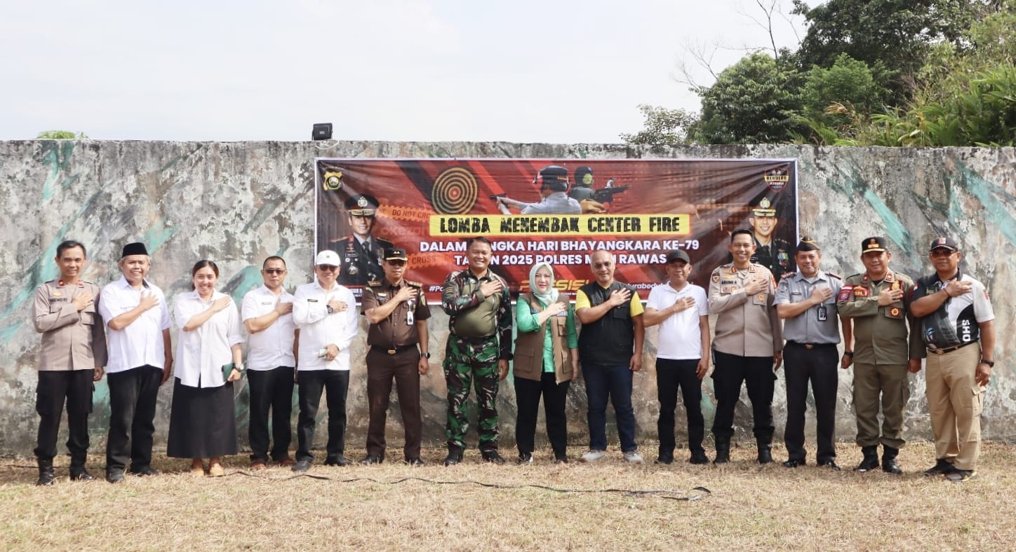 Kapolres Musi Rawas Gelar Lomba Menembak Hari Bhayangkara ke-79