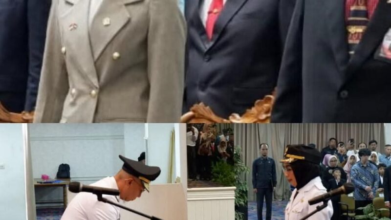 Sekda Mewakili Bupati Lampung Utara Drs. Lekok, M.M., Hadiri Pelantikan Bupati Way Kanan dan Penyerahan SK TP-PKK di Balai Keratun