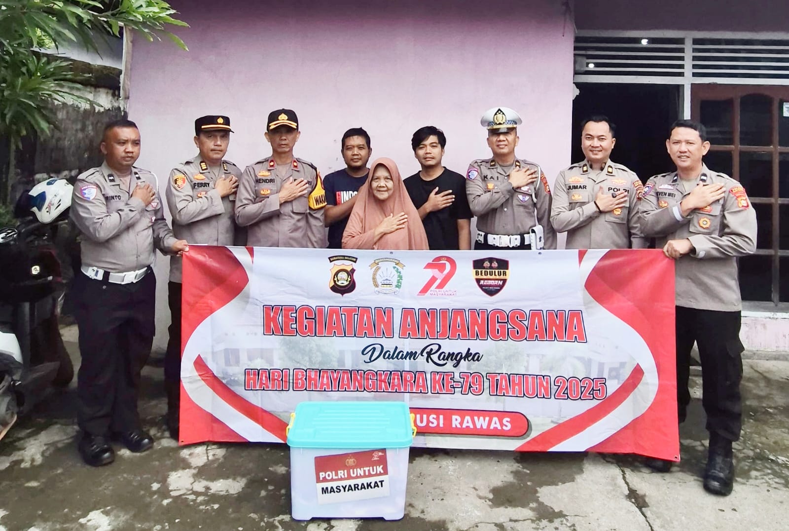 Hari Bhayangkara Ke-79 dan Peringatan 1 Muharam 1447 Hijriah, Polres Musi Rawas Gelar Anjangsana ke Keluarga Besar Polres Musi Rawas