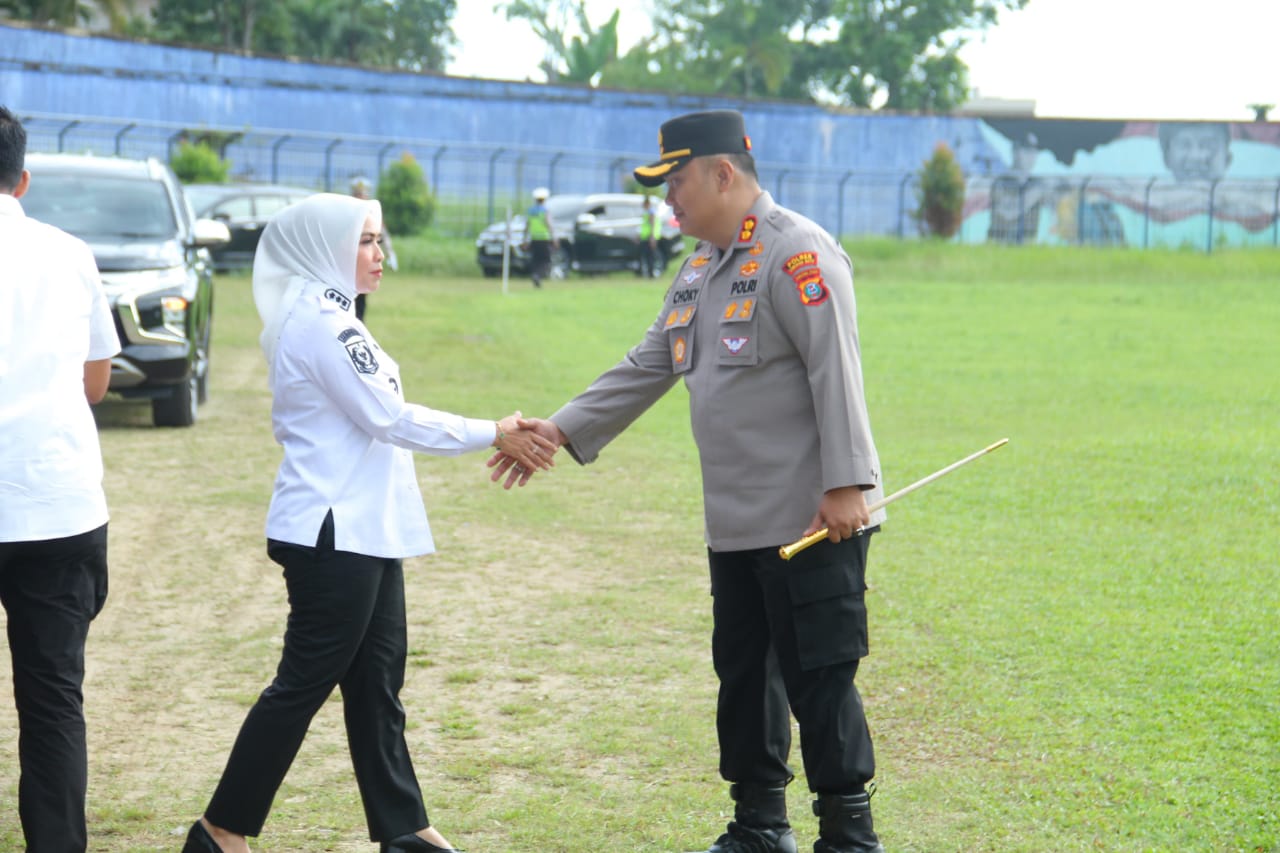 Bupati Maya Hasmita Sambut Kedatangan Kapolda Sumut