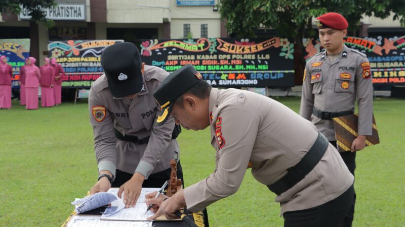 Sertijab Kabagops, Kapolsek dan 26 Korps Kenaikan Pangkat, Kapolres Lubuk Linggau, Pejabat baru segera menyesuaikan diri serta melaksanakan tugas dan tanggung jawab dengan baik