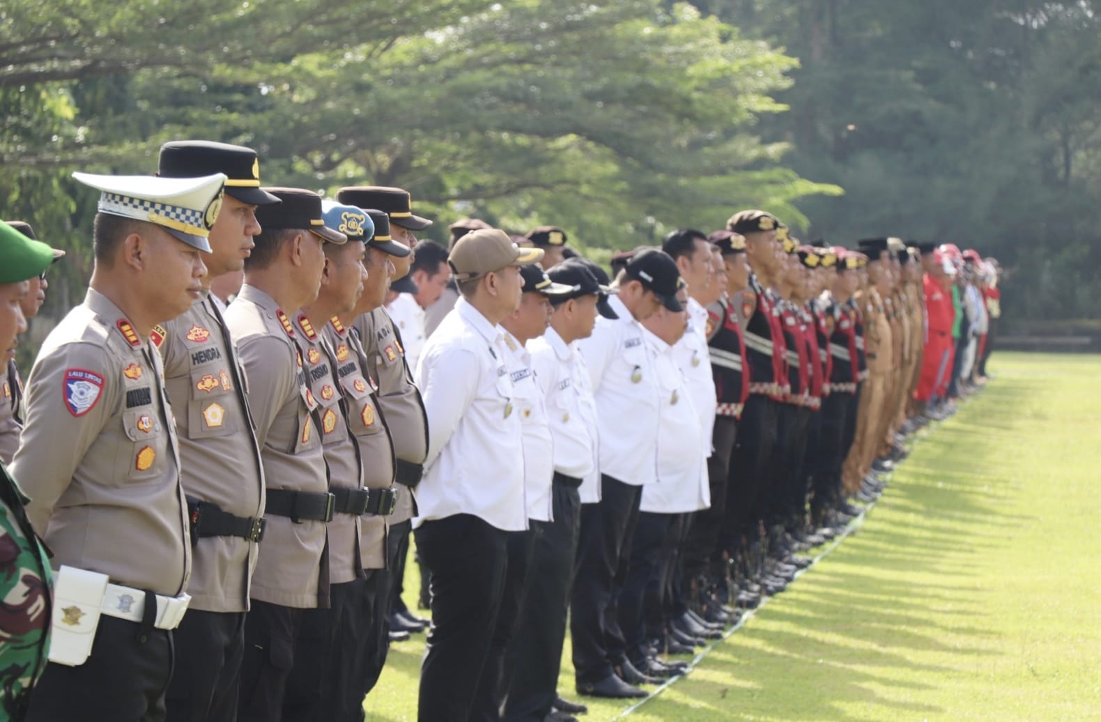 Siaga Darurat Bencana Asap, Kapolres Musi Rawas Pimpin Apel Kesiapsiagaan Bencana Asap Akibat Karhutlabun