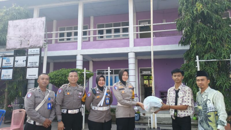 Sambut Hari Anak Nasional, Satlantas Polres Musi Rawas Gelar “Polantas Menyapa” Pelajar MA AL-Muhajirin Tugumulyo