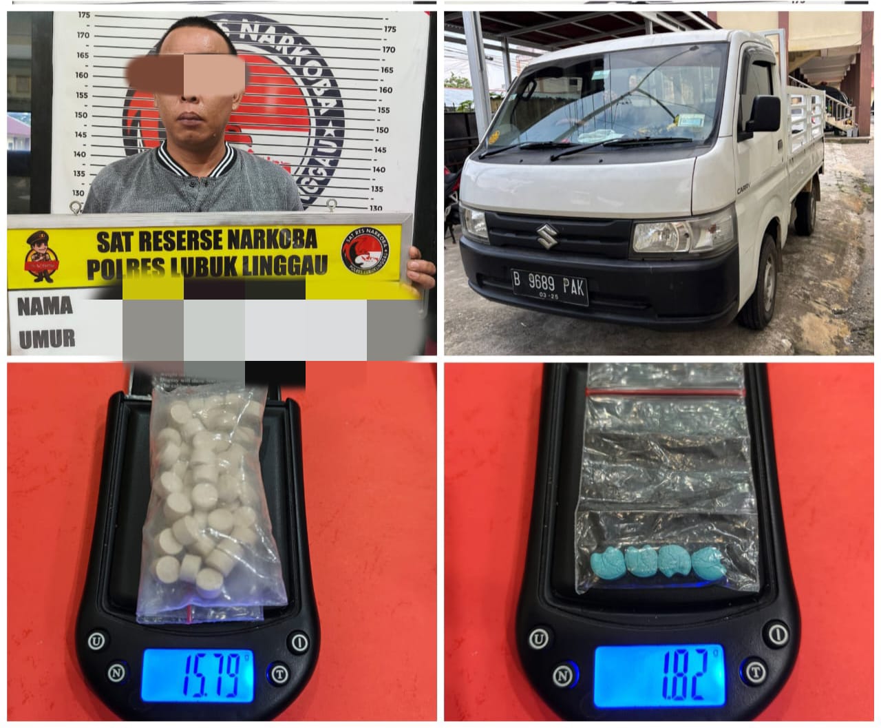 Satres Narkoba Polres Lubuklinggau Berhasil Meringkus RYE Asal Muratara; Membawa 54 Butir Pil Ekstasi Siap Edar