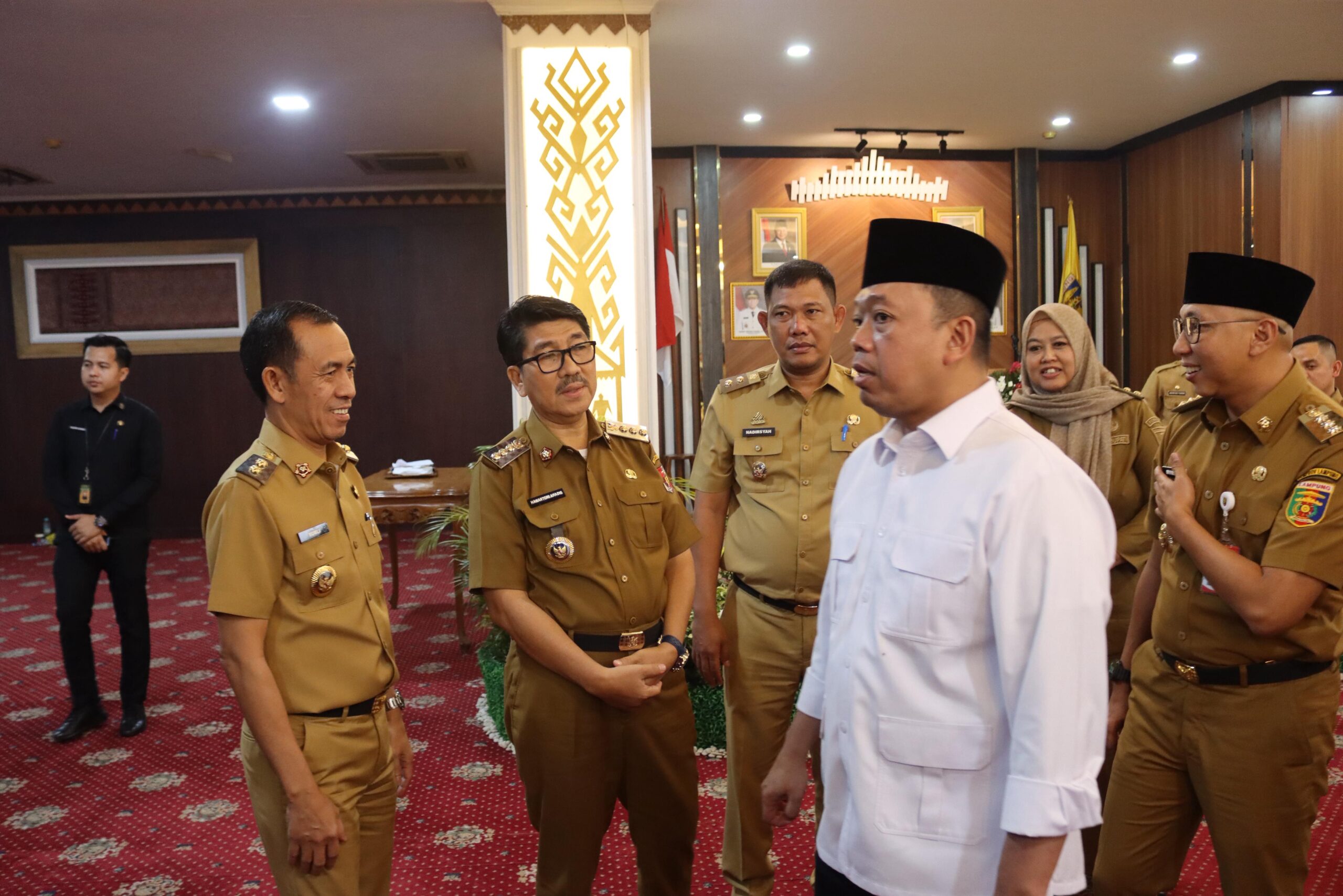 Bupati dan Wakil Bupati Lampung Utara Hadiri Rakor bersama Menteri ATR/BPN dan Kepala Daerah se-Lampung