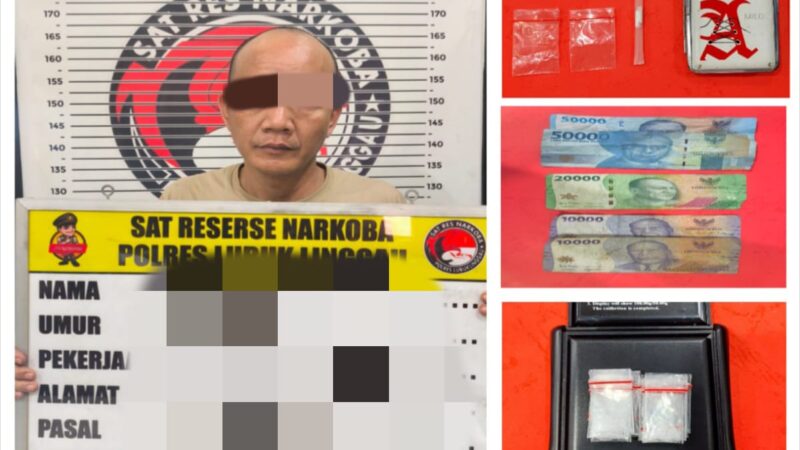 Petugas Satresnarkoba Dengan Sigap Meringkus Pelaku, Walaupun Sempat Melakukan Akni Nekat Melompat Lewat Jendela