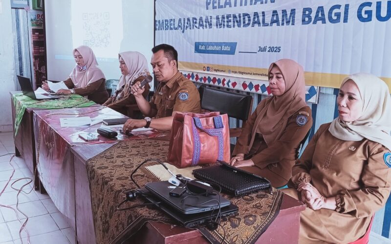 Plt Kadisdik Labuhanbatu Buka Pelatihan Pembelajaran Mendalam Bagi Guru Dan Kepala Sekolah