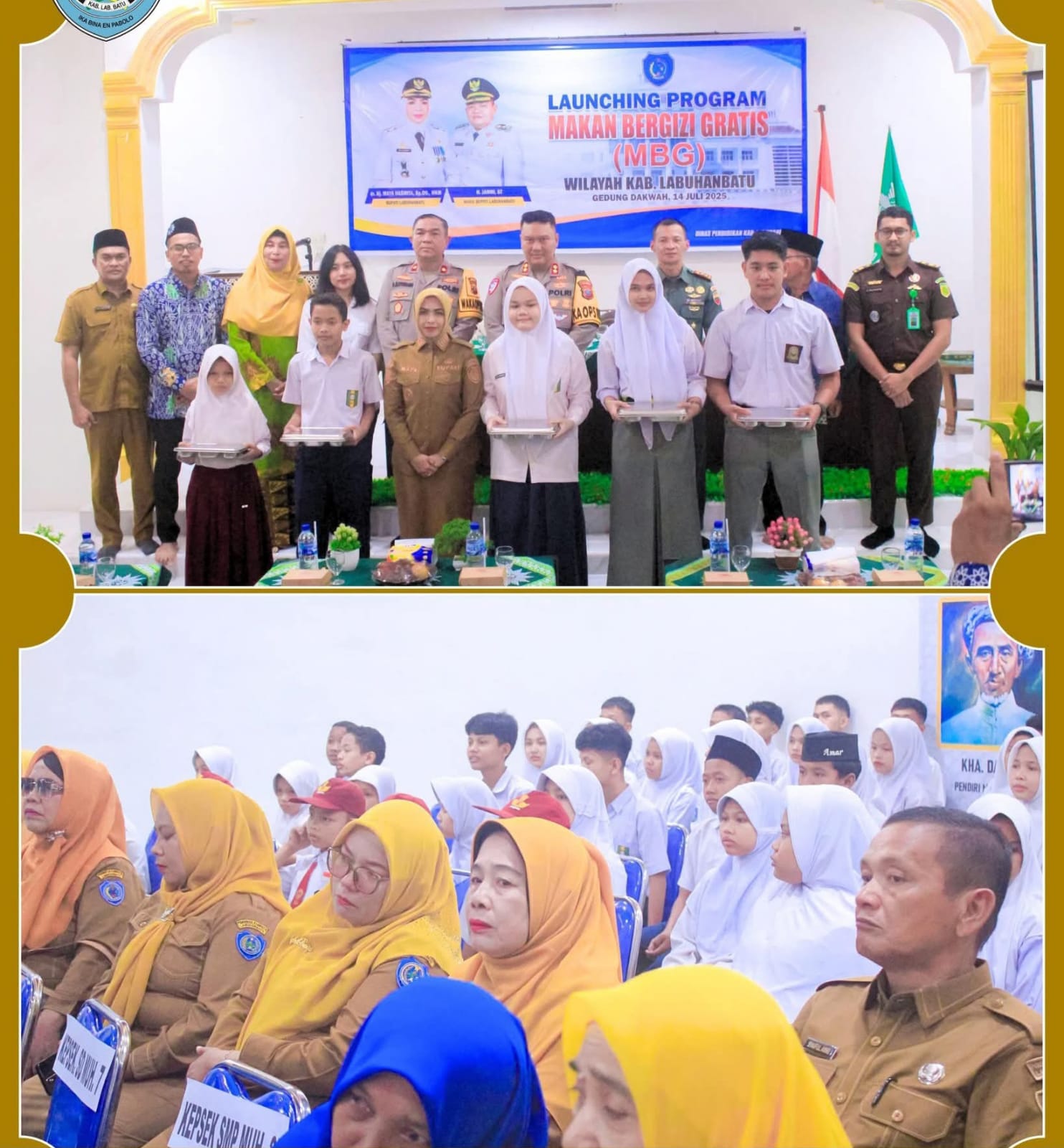 Launching Makan Bergizi Gratis, Bupati Mendirikan 27 Dapur Gizi Di Kabupaten Labuhanbatu