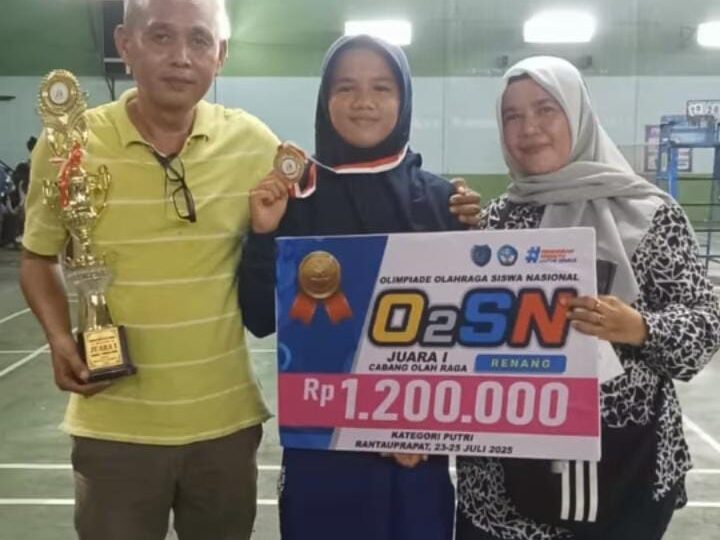 Nur Shakila Nst, Juara 1 Pada Kejuaraan Renang 02SN Tingkat Kabupaten Labuhanbatu