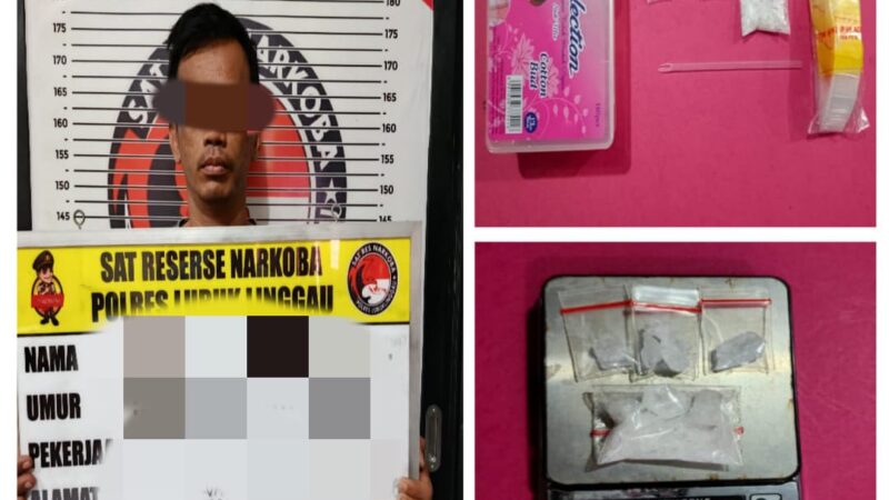 Bongkar Praktik Peredaran Narkotika di Sebuah Rumah kontrakan, Pria AA Berhasil Diamankan Satresnarkoba Polres Lubuklinggau