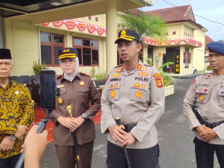 Pimpin Apel Gelar Pasukan dan Peralatan Penanggulangan Karhutlah, Kapolres Musi Rawas : Titik Hotspot Mulai Turun, Tetap Siagakan 500 Satgas Gabungan 