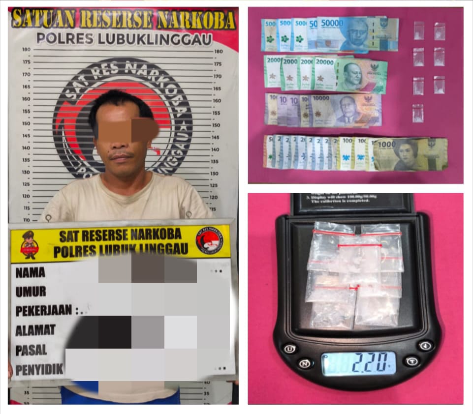 Satuan Reserse Narkoba Polres Lubuklinggau Kembali Amankan Pria Y Buruh Harian Lepas