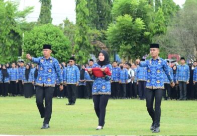 Bupati Musi Rawas Hj. Ratna Machmud, Hadiri Upacara HUT Korpri -Ke-54