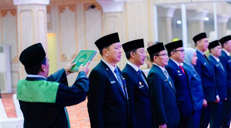 Bupati Musi Rawas Lantik Delapan Pejabat Pimpinan Tinggi Pratama Eselon II Dilingkungan Pemkab Musi Rawas 