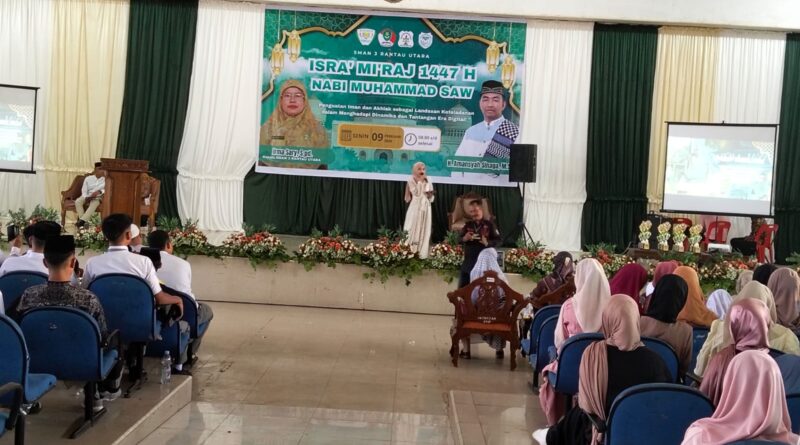 SMA Negeri 3 Rantau Utara Gelar Peringatan Isra Mi’raj