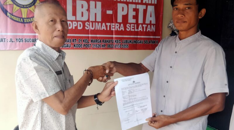 Cari Keadilan, Warga Tugumulyo Minta LBH PETA Dampingi Kasusnya di Polres Lubuk Linggau