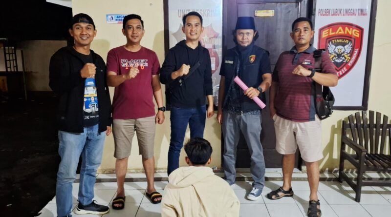 Tim Elang Polsek Lubuk Linggau Timur 1,Tangkap Remaja kasus Pencurian Motor di Depan Eks kompi.