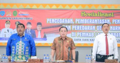 Pemkab dan Satnarkoba Polres Labuhanbatu Bersinergi Gelar Sosialisasi P4GN