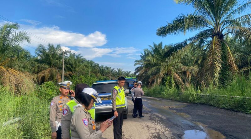 Pastikan Kondisi Jalan Nasional di Kabupaten Musi Rawas, Polres Musi Rawas Bersama Ditlantas Polda Sumsel Lakukan Survei Jalan 