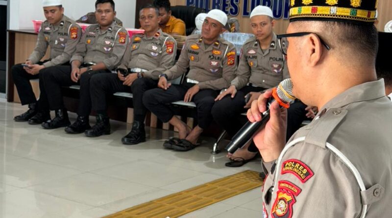 Satuan Lalu Lintas Polres Lubuk Linggau Gelar kegiatan rohani bertajuk “Lalu Lintas Dalam Doa” 