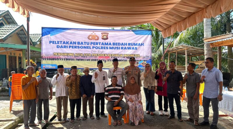 Wujudkan Asta Cita Presiden dan Sambut Hari Bhayangkara ke-80, Polres Musi Rawas Bedah Rumah Warga Kurang Mampu di Muara Lakitan